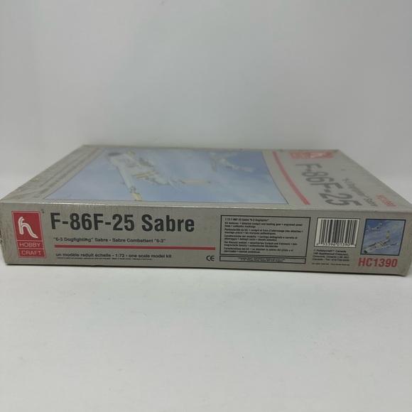 Hobby Craft HC1390 "6-3 Dogfighter" Sabre F-86F-25 Airplane Model Kit 1:72 Scale - Picture 2 of 4